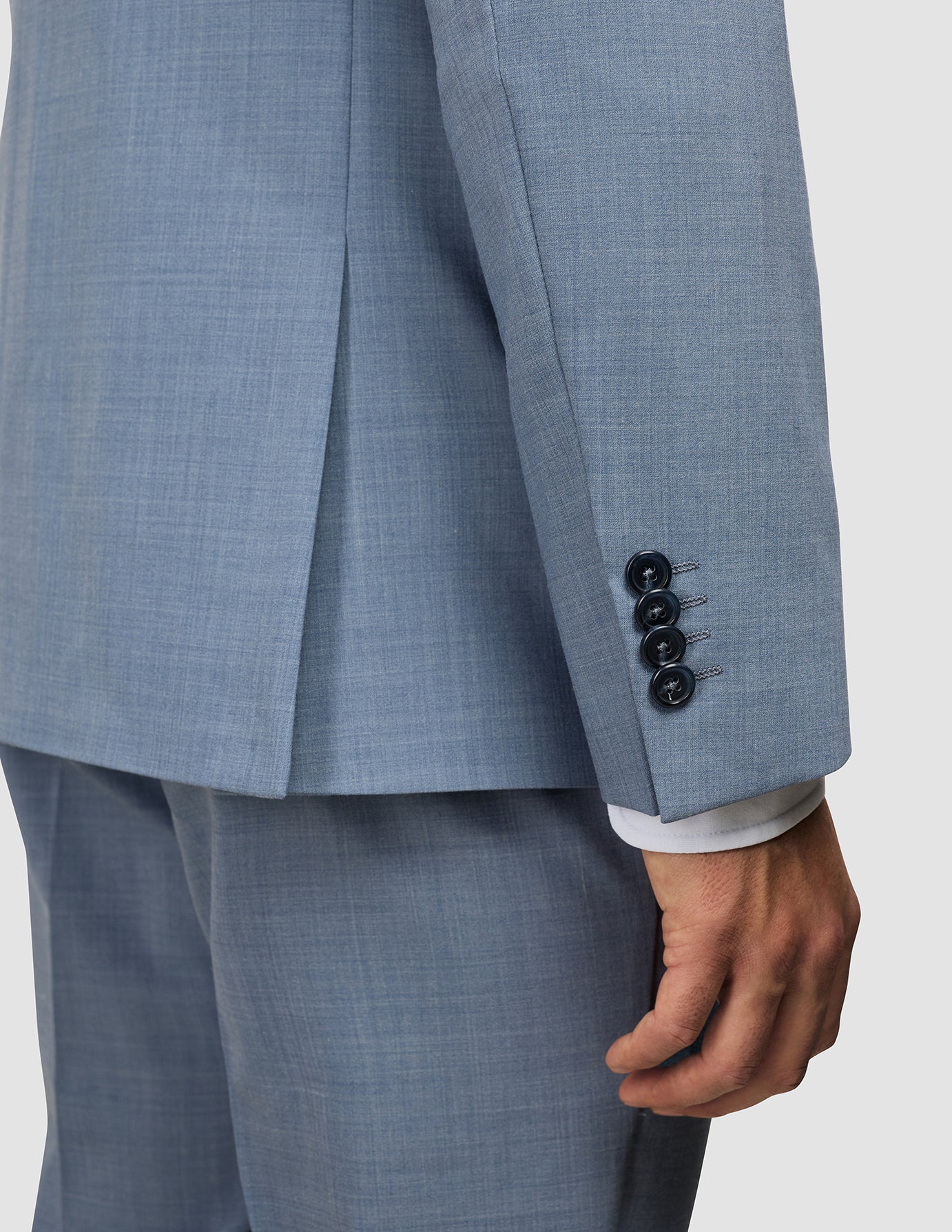 Tech Wool Blazer Light Blue Regular